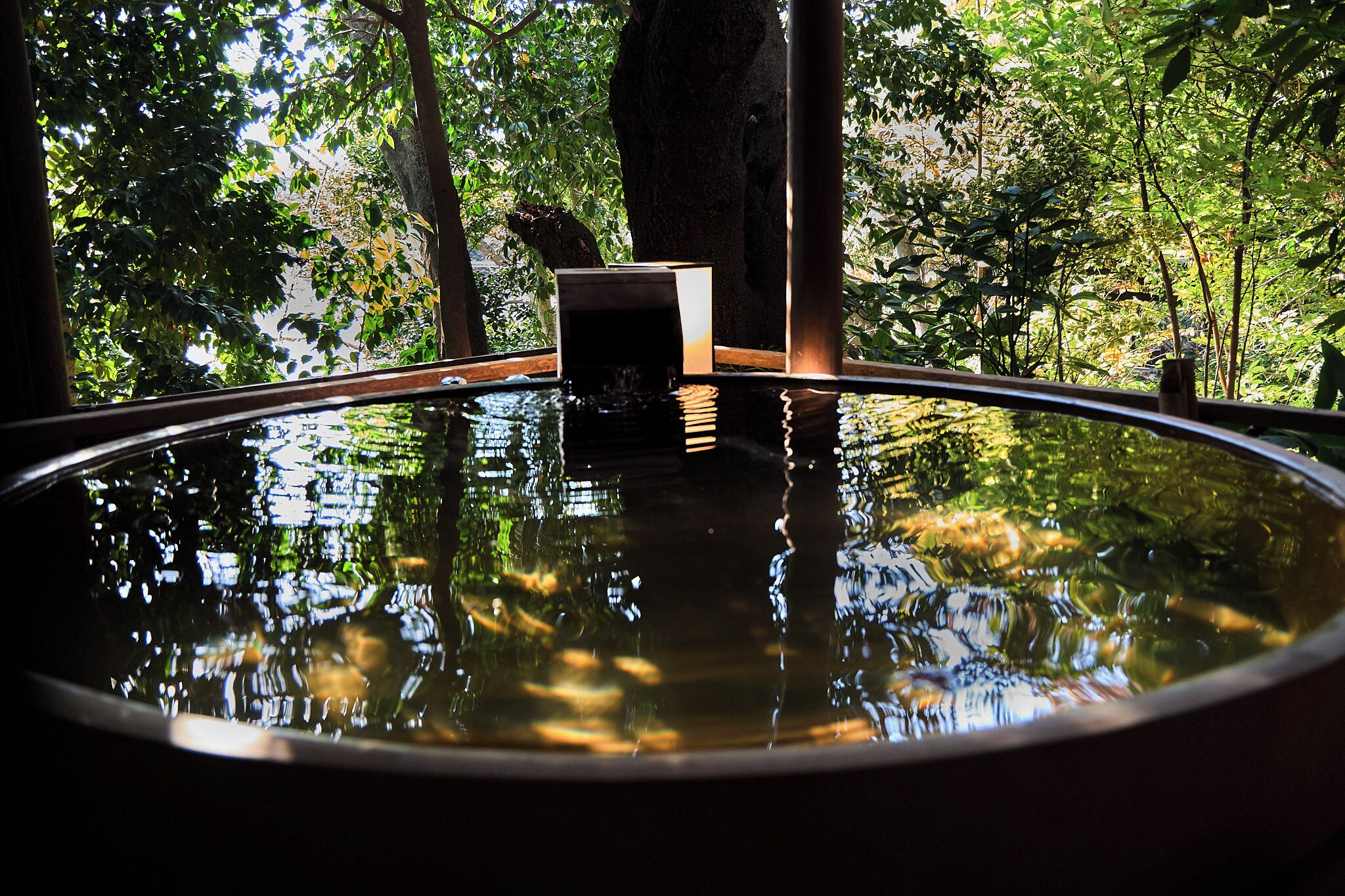 Holiday Home "Karikura-an", Non Smoking | Bathroom | Separate bathtub and shower, spring water bathtub, designer toiletries