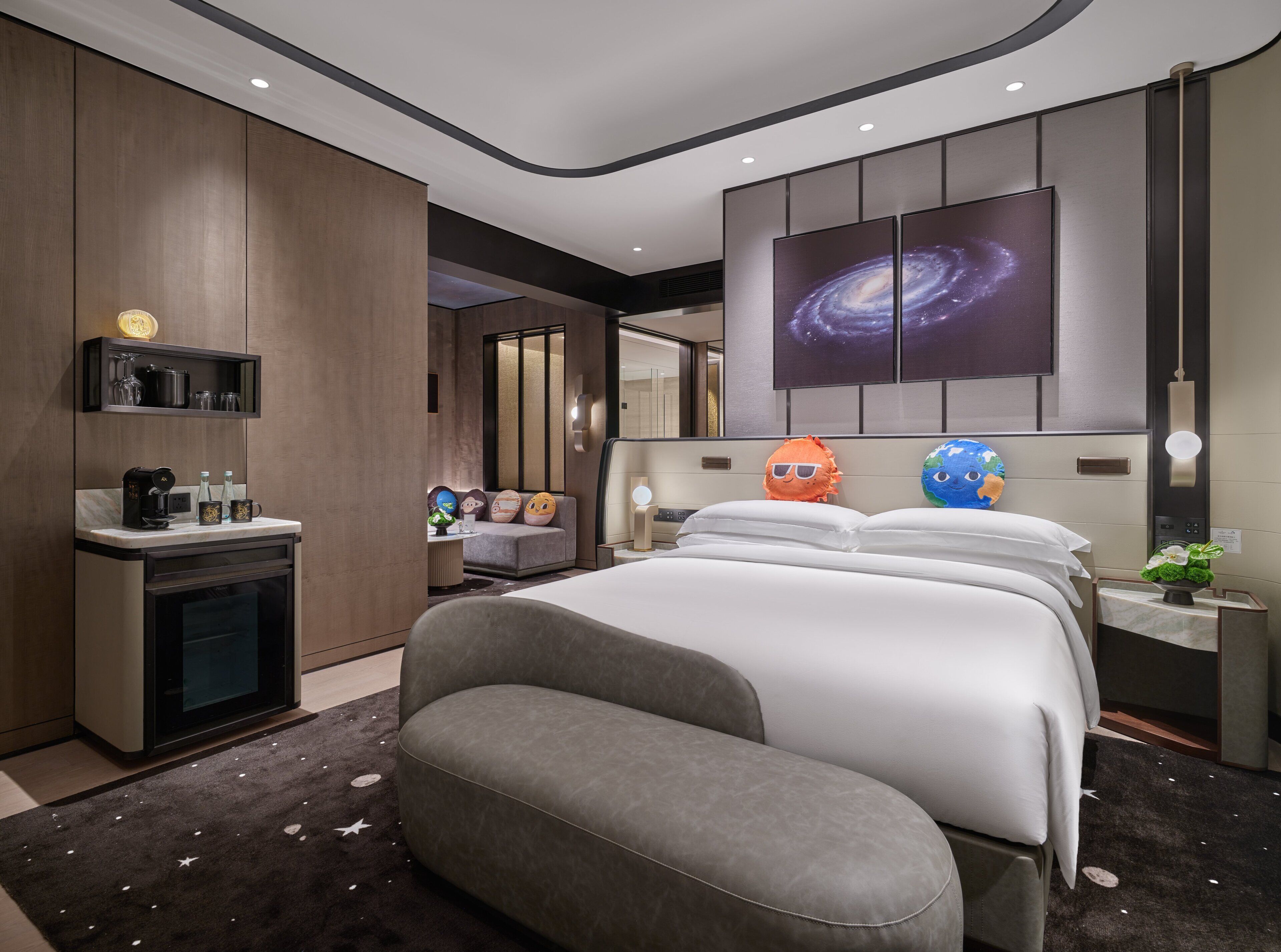 Habitación Premium, 1 cama King size (Kids Theme) | Ropa de cama de alta calidad y minibar 