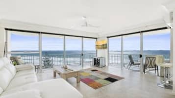 Flat-screen TV, DVD player