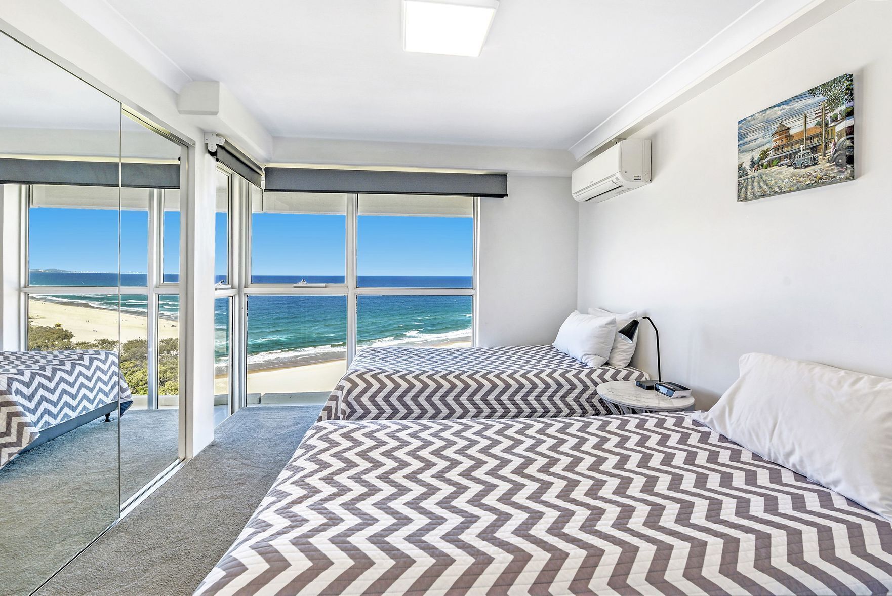 Individually decorated, individually furnished, iron/ironing board