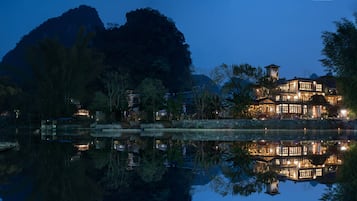Front of property – evening/night