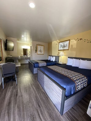 Room, 2 Queen Beds, Non Smoking | Individually decorated, desk, blackout drapes, iron/ironing board - Americas Best Value Inn The Legends Inn (Junction)