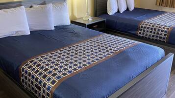 Room, 2 Queen Beds, Non Smoking | Individually decorated, desk, blackout drapes, iron/ironing board