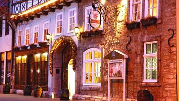 Front of property – evening/night