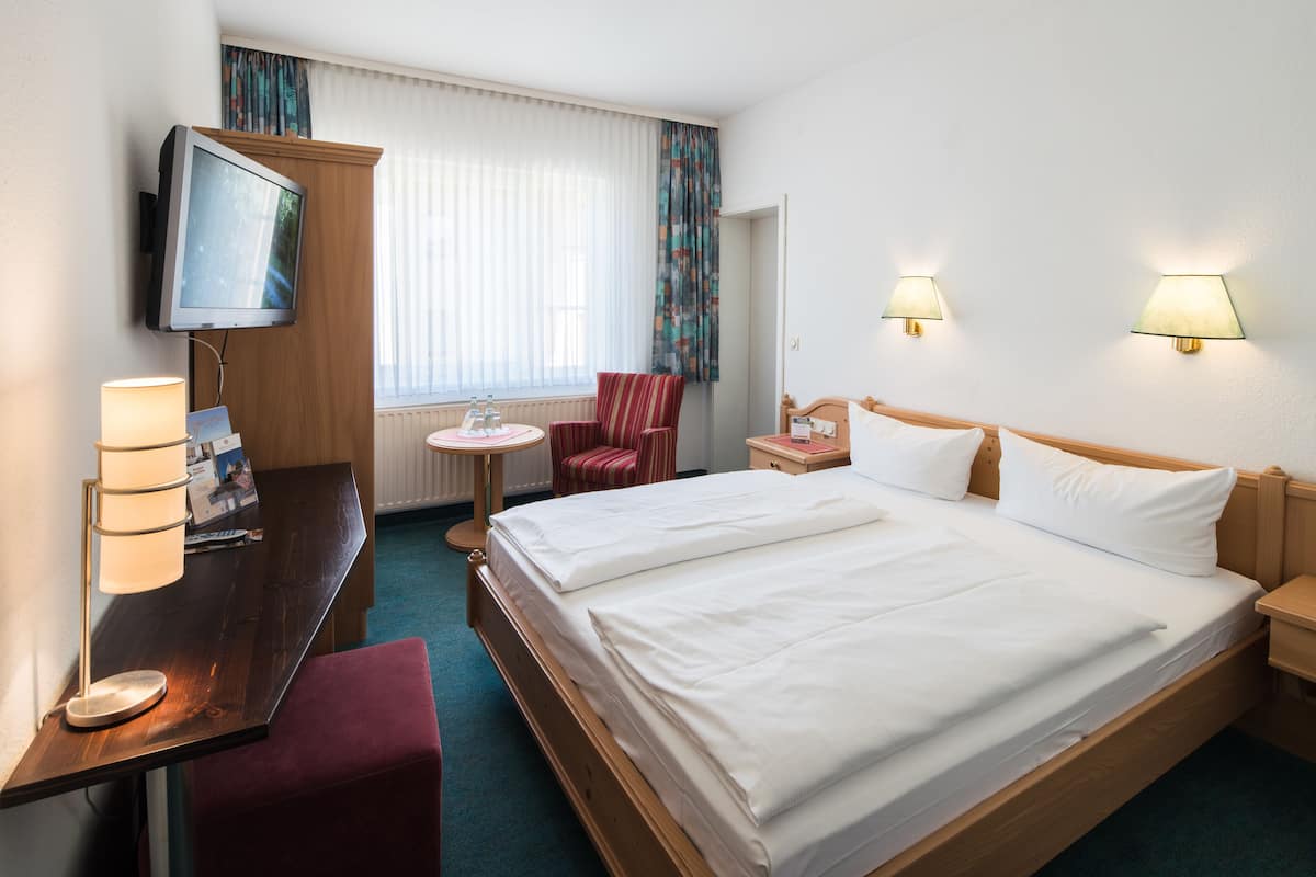 Standard Double Room | In-room safe, desk, free WiFi, bed sheets