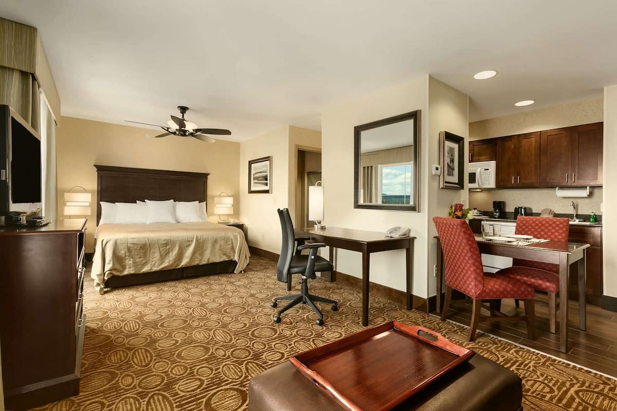 Studio Suite, 1 King Bed | Premium bedding, pillowtop beds, iron/ironing board