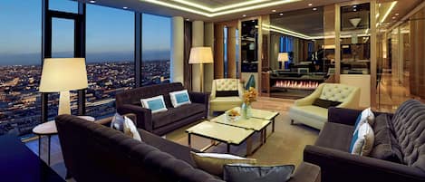 Suite Présidentielle, 1 très grand lit | Coin séjour