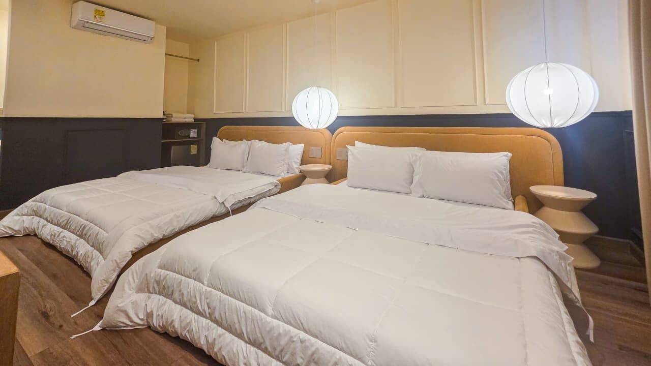 superior double room, 2 double beds | 1 bedroom, in-room safe, individually decorated, desk