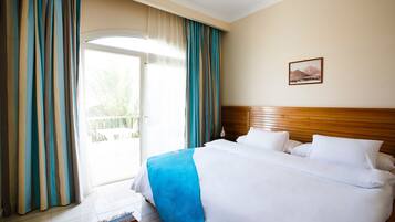 2 soveværelser, egyptiske bomuldslagner, minibar, pengeskab på værelset