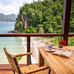 Peninsula Ti-Fèy Villa I | Vista del balcone
