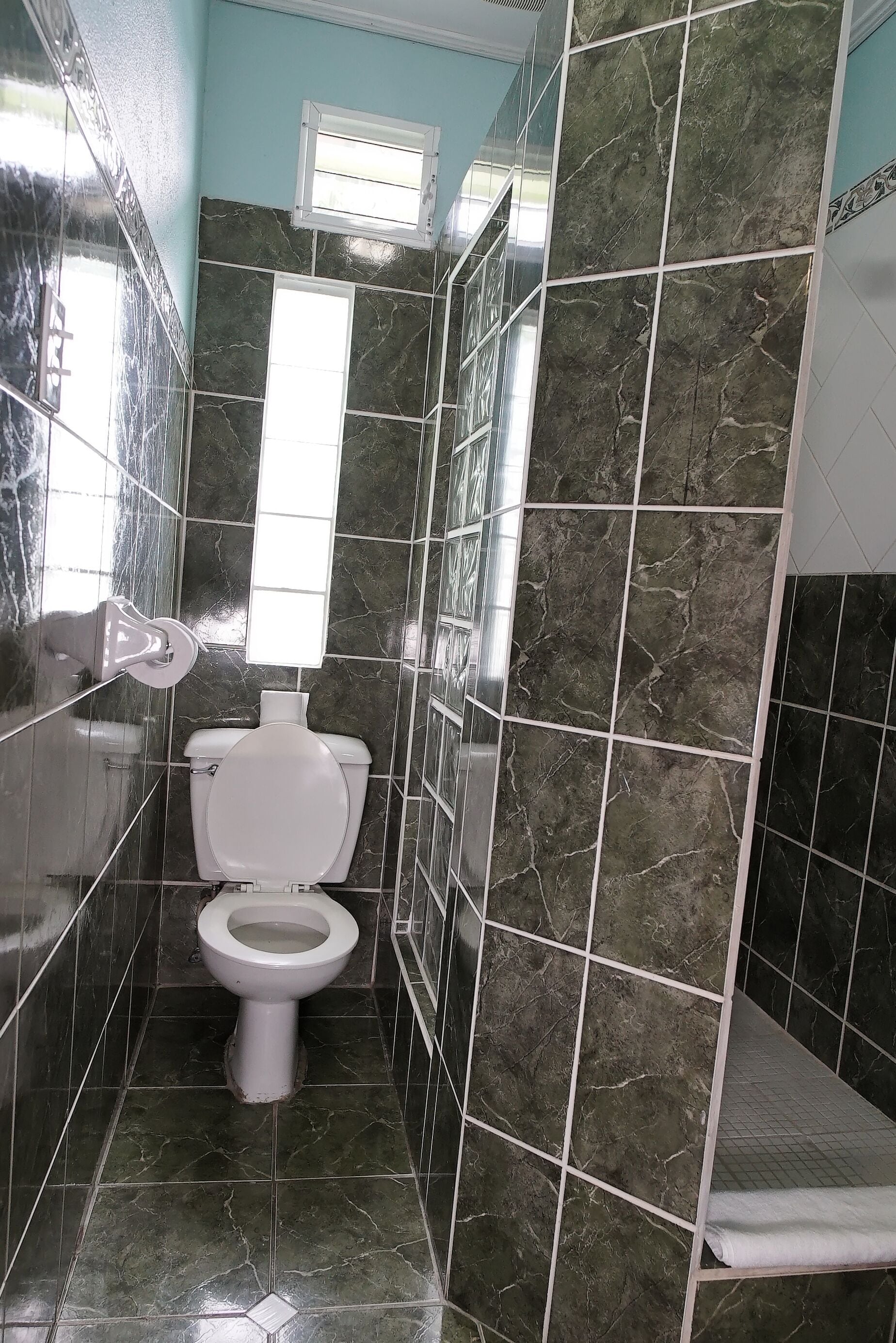 deluxe double | bathroom | shower, towels