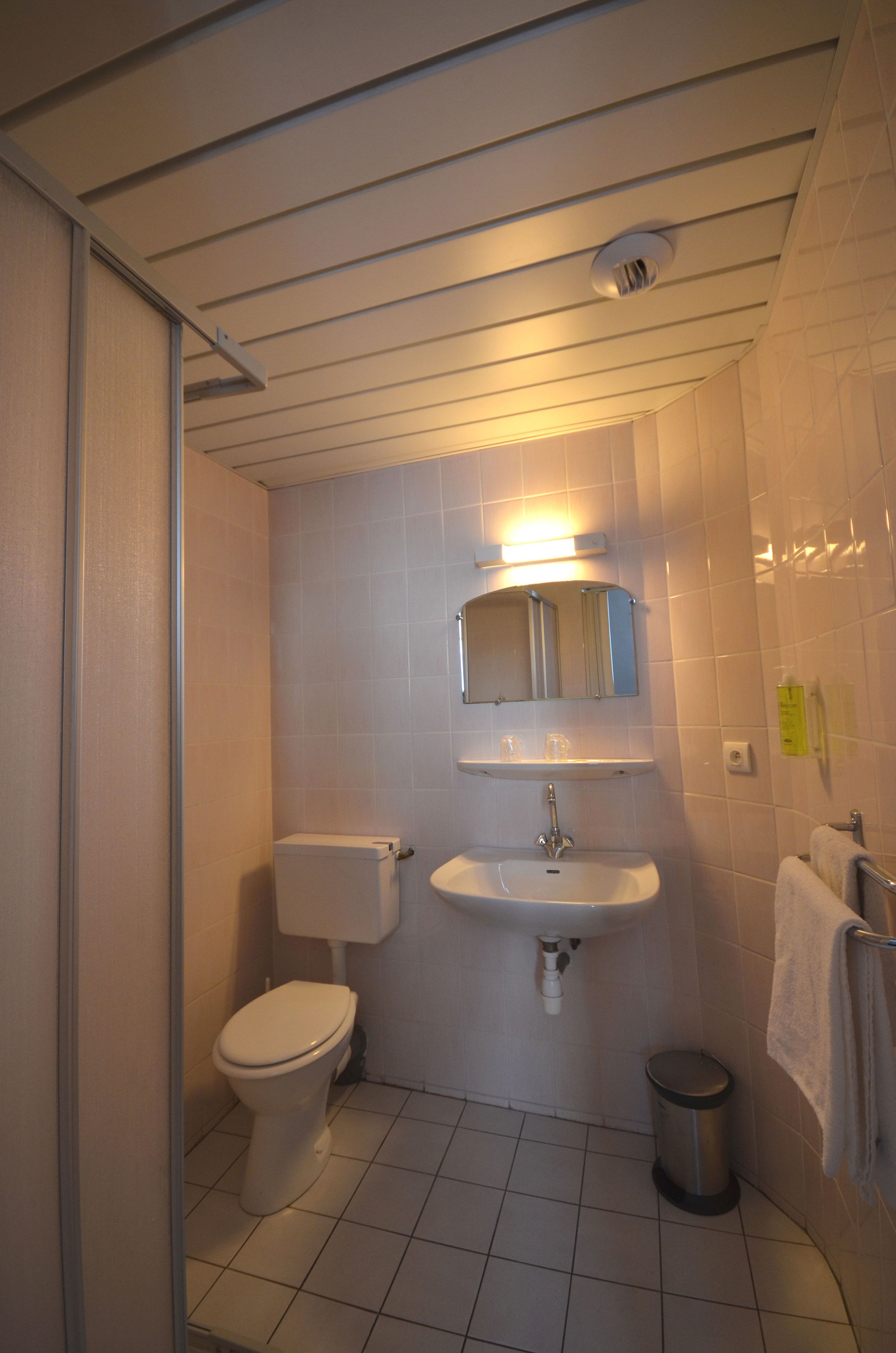 free toiletries, hair dryer, towels