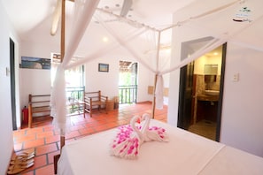 Bungalow, Beach View, Beachside | Premium bedding, individually furnished, bed sheets - Whale Island Resort (Van Ninh)