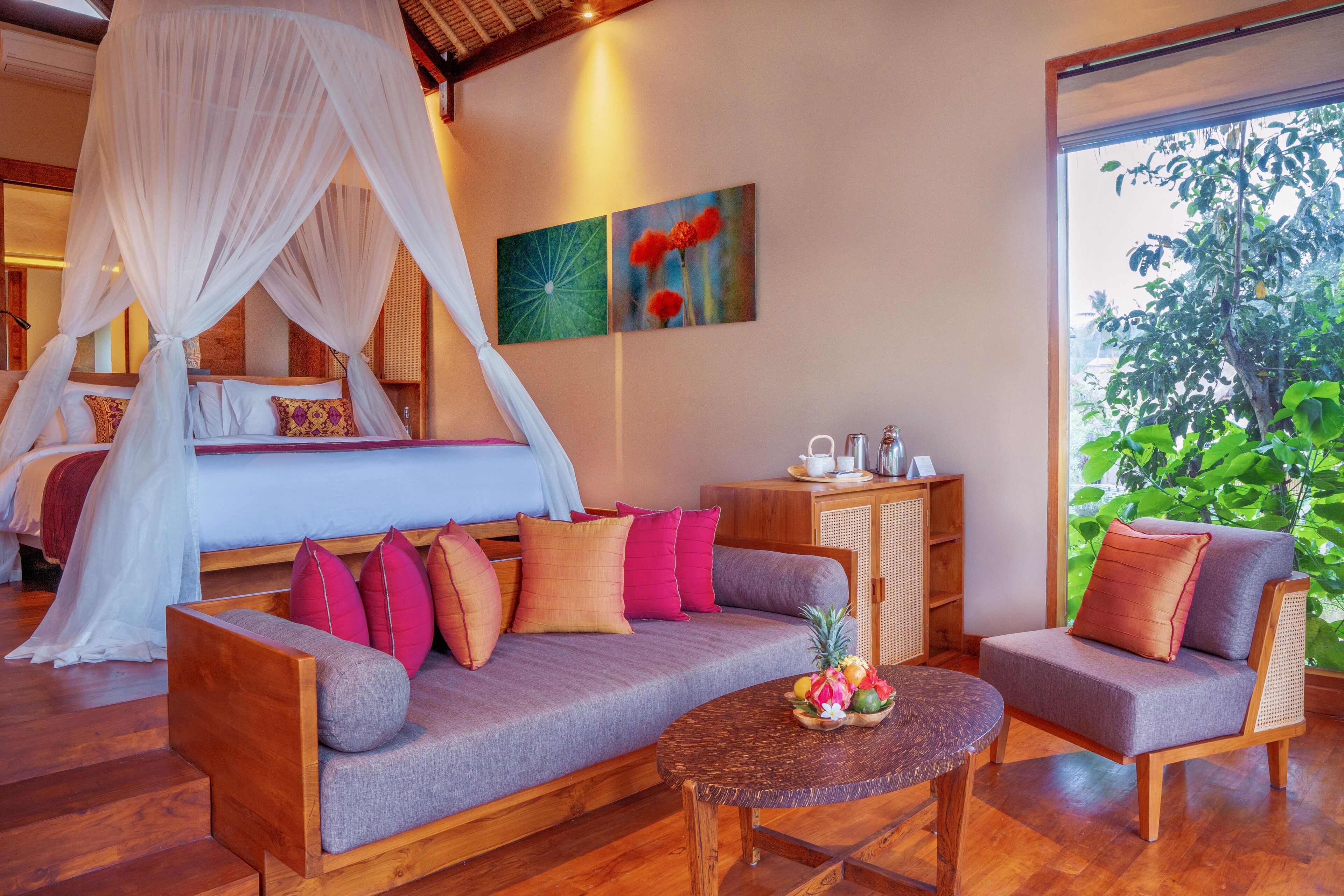 Signature Pool Suite with Meditation Pavilion | Premium bedding, in-room safe, soundproofing