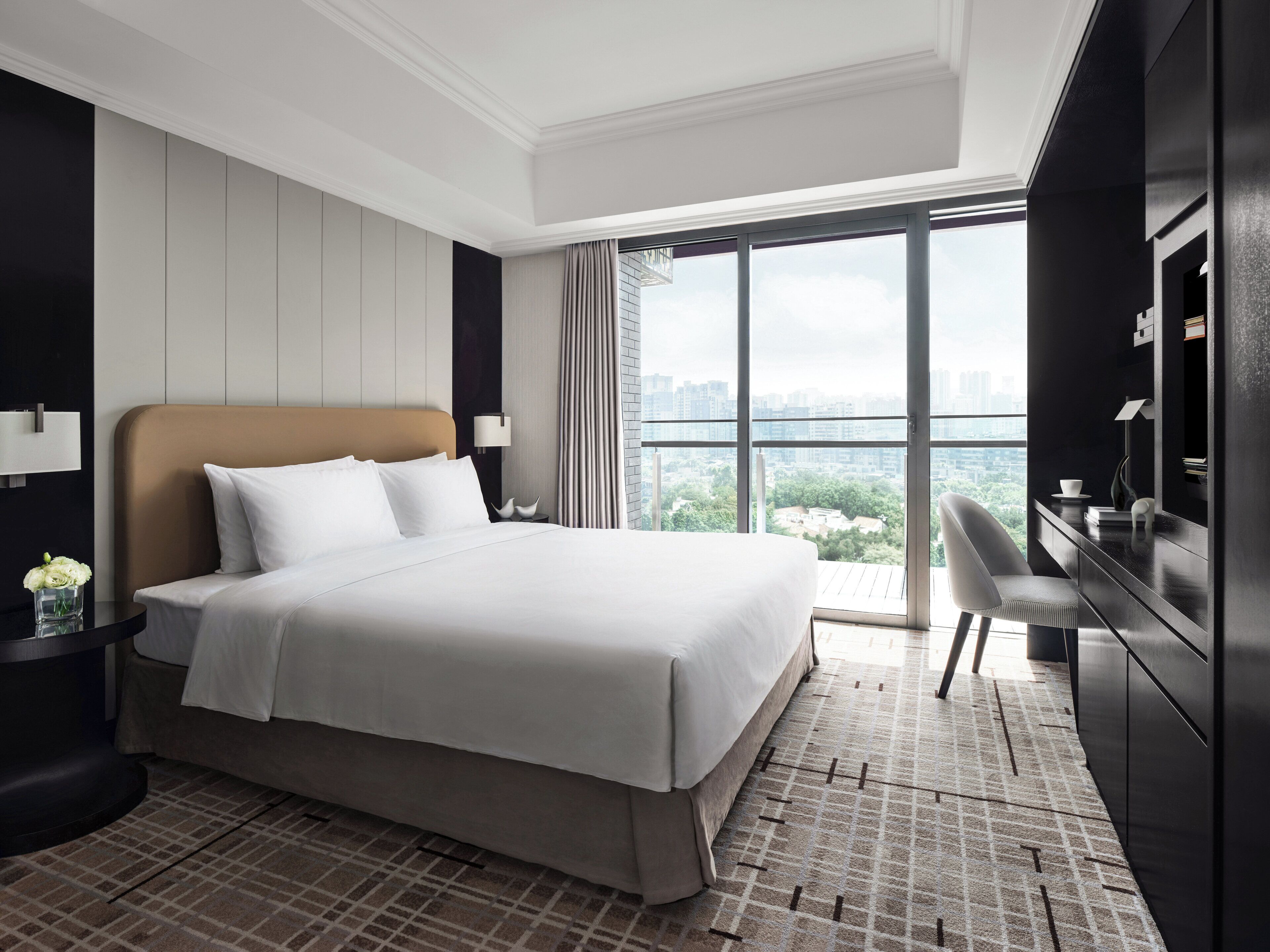 Premium bedding, down duvets, in-room safe, desk