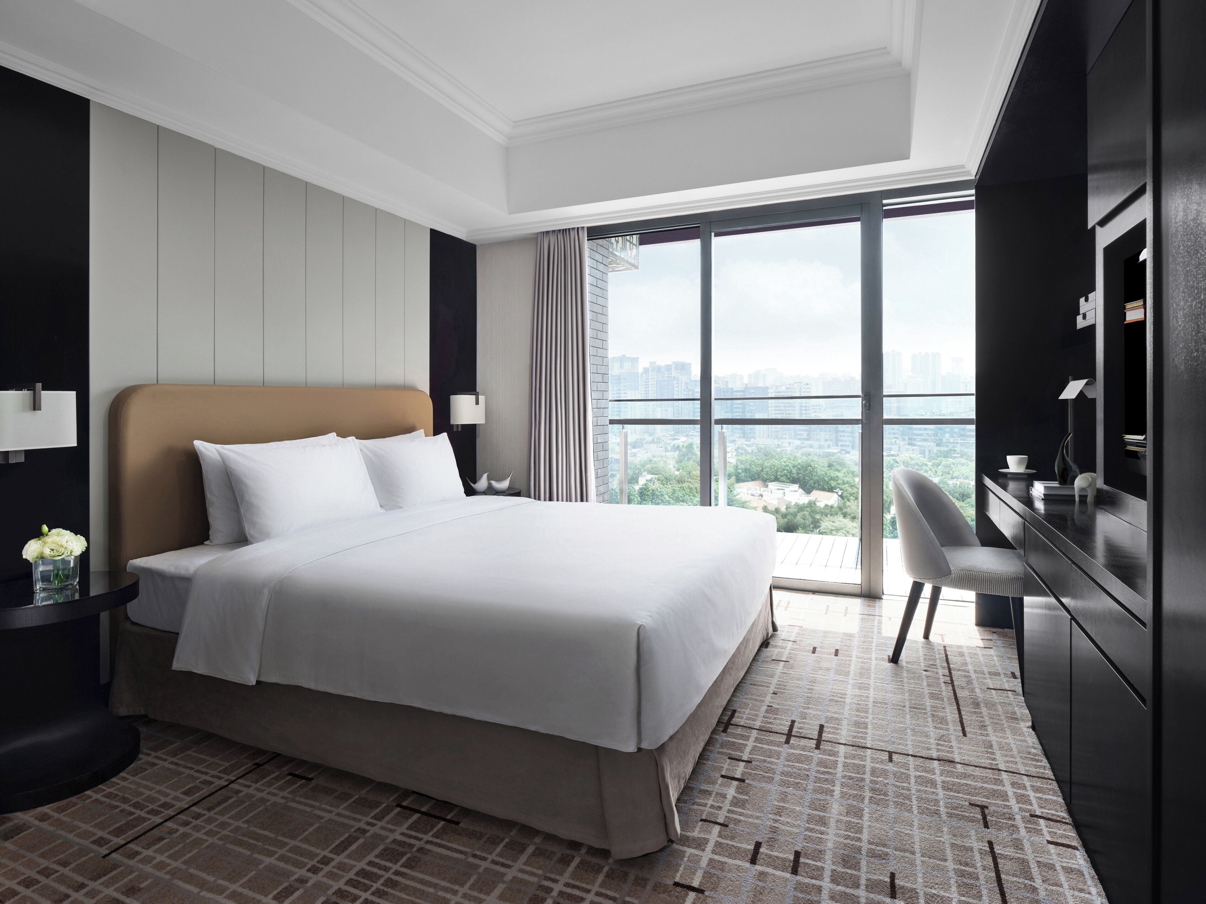 superior king | premium bedding, down duvets, in-room safe, desk