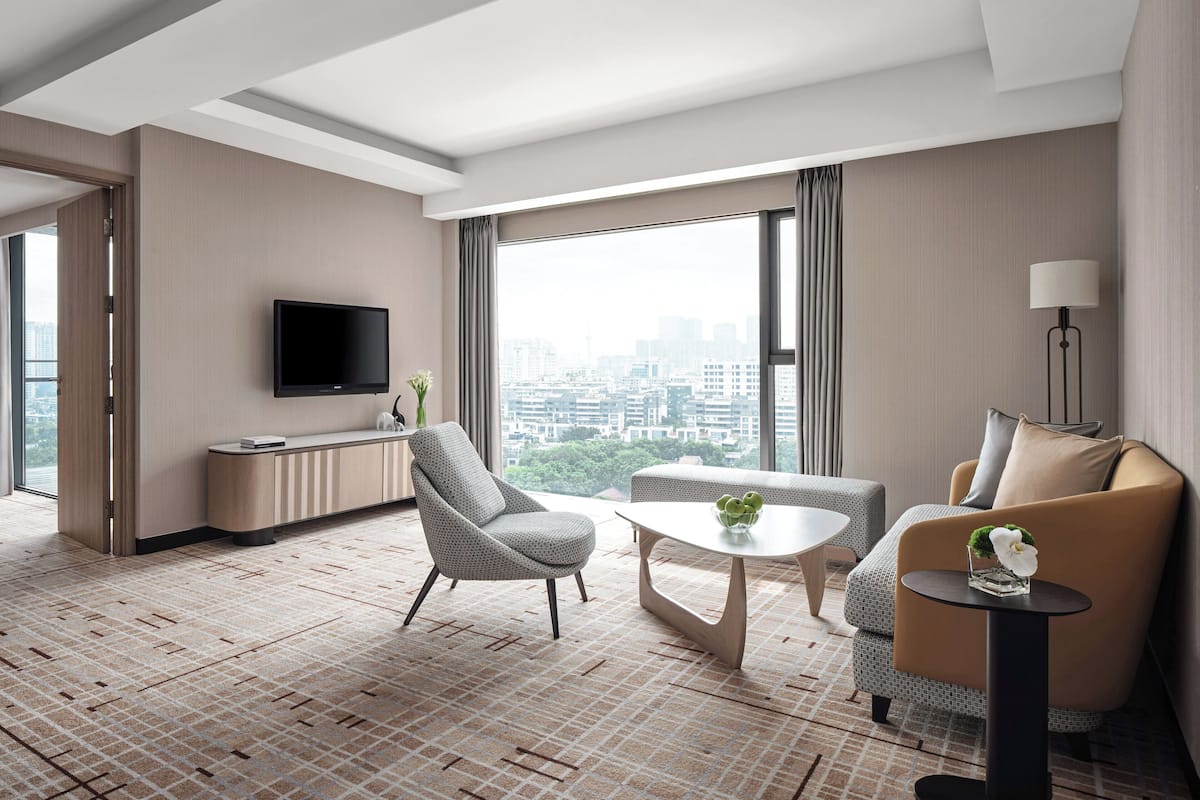 Club Premier Suite King | 1 sovrum, sÀngtillbehör av högsta kvalitet och duntÀcken