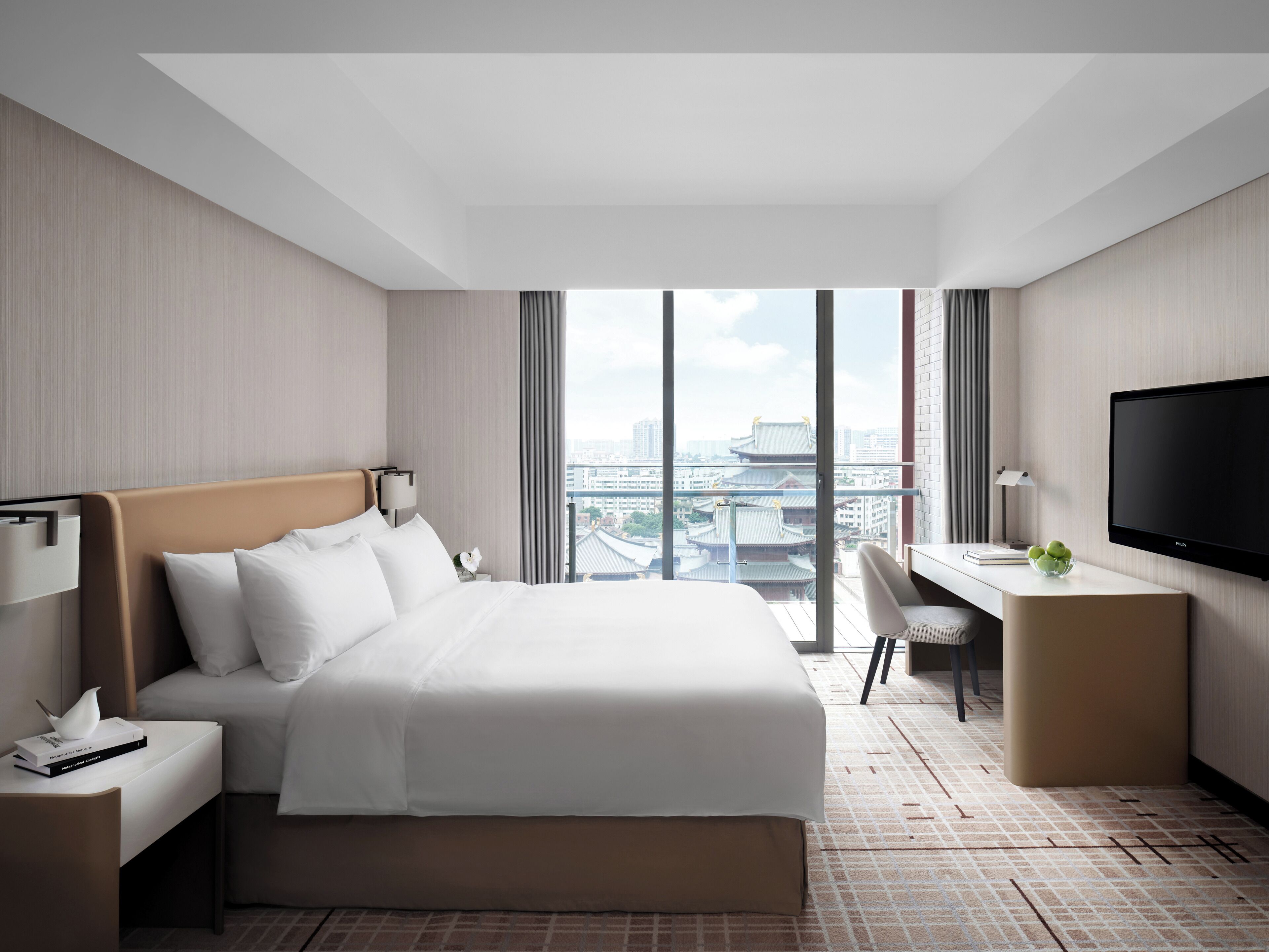 premium bedding, down duvets, in-room safe, desk