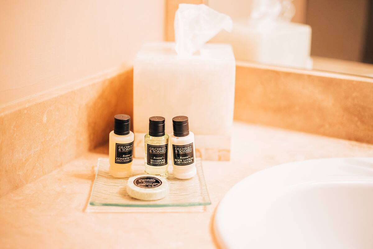 standard double room | bathroom | free toiletries, hair dryer, towels, soap