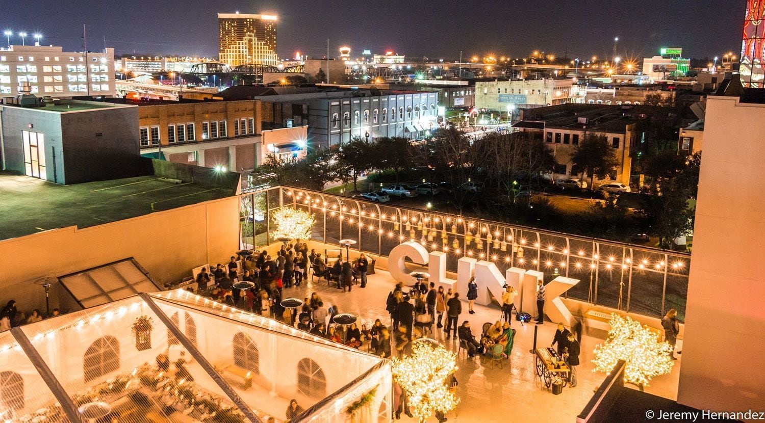 outdoor wedding area