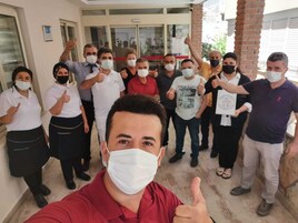 Konaklama yerinin ön cephesi