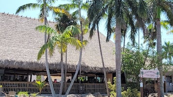 Se sirven desayunos, comidas y cocina americana con vista a la alberca