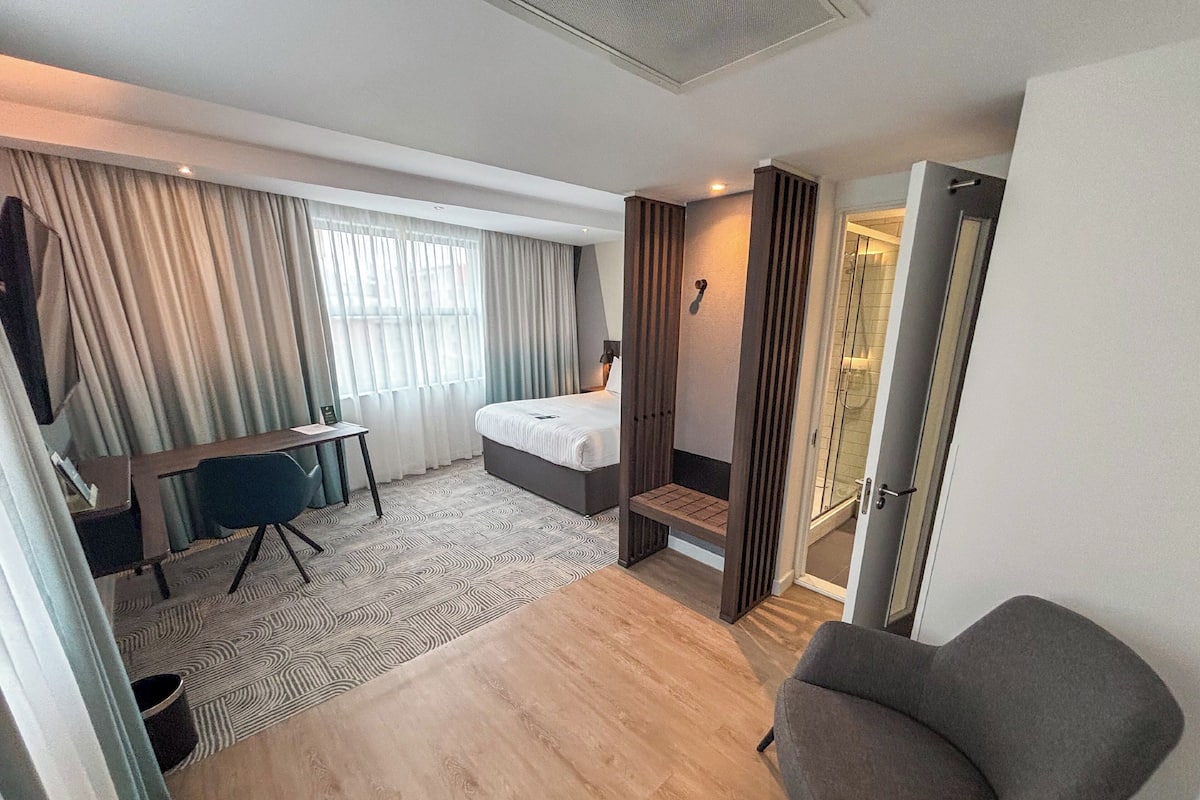 Habitación estándar, 1 cama doble | Ropa de cama hipoalergénica, caja fuerte, escritorio