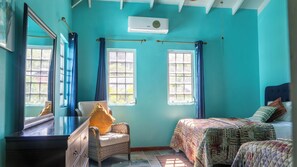 Twin Room | In-room safe, desk, laptop workspace, iron/ironing board