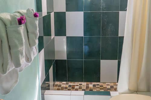 Shower, towels