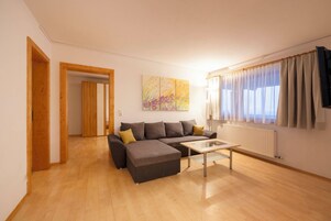 Family Apartment, Balcony, Mountain View | In-room safe, free WiFi