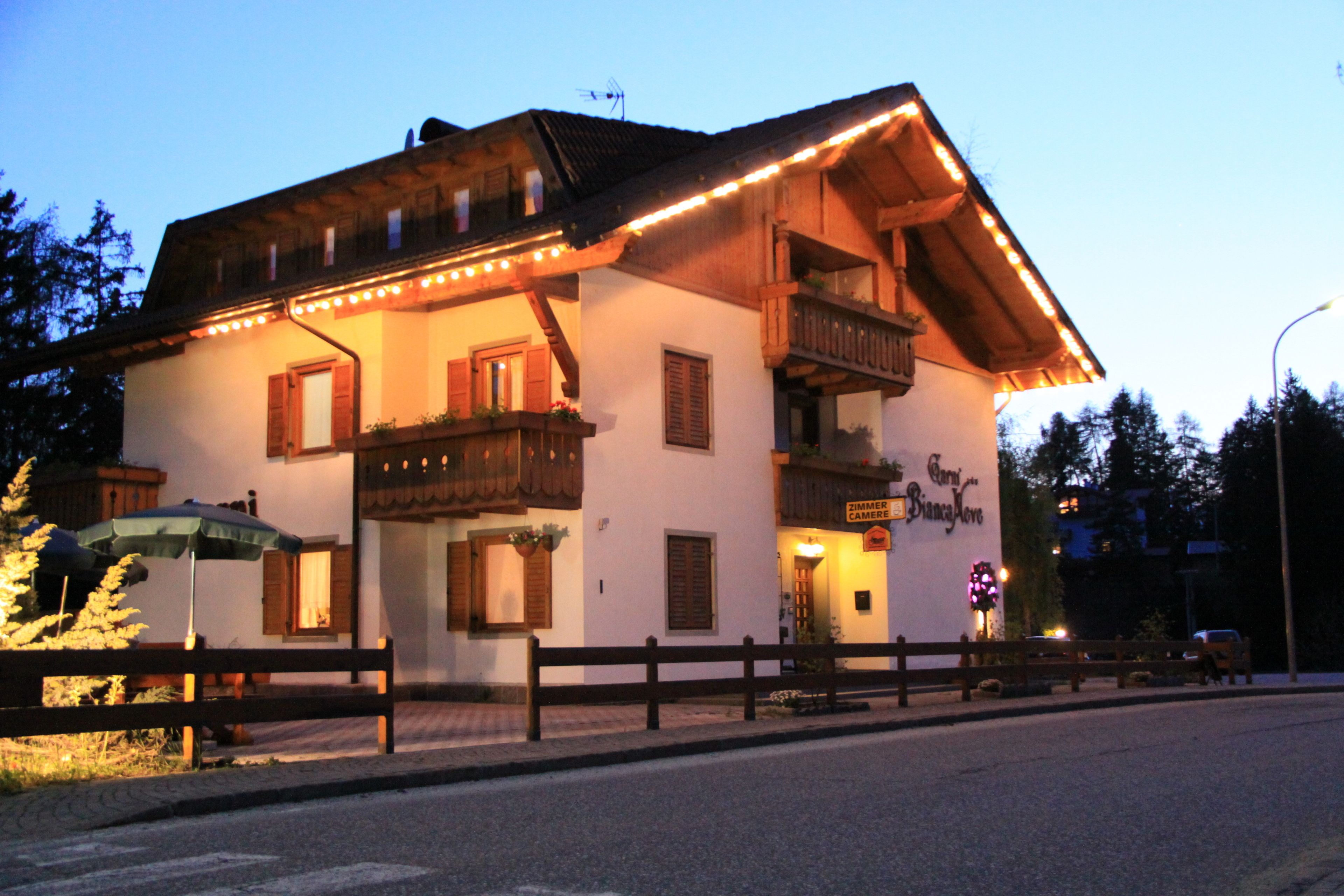 front of property – evening/night