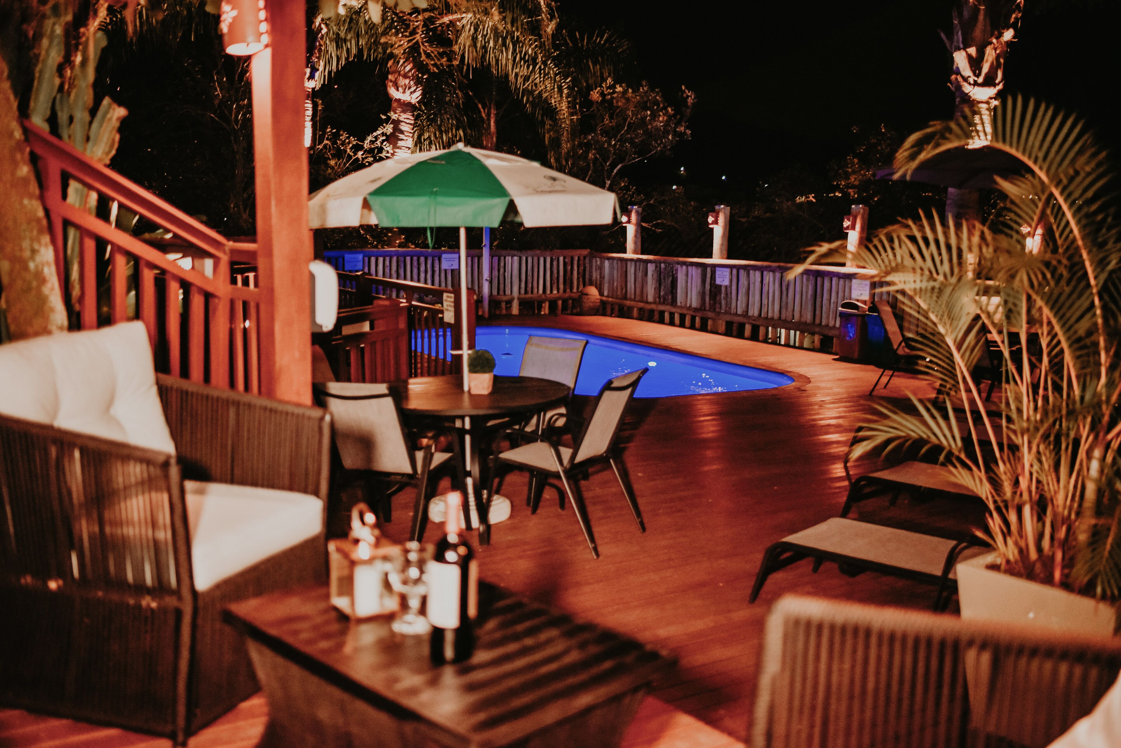 Outdoor pool, open 10:00 AM to 10:00 PM, pool umbrellas, pool loungers