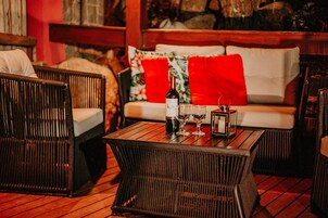 32-inch flat-screen TV with satellite channels, LED TV