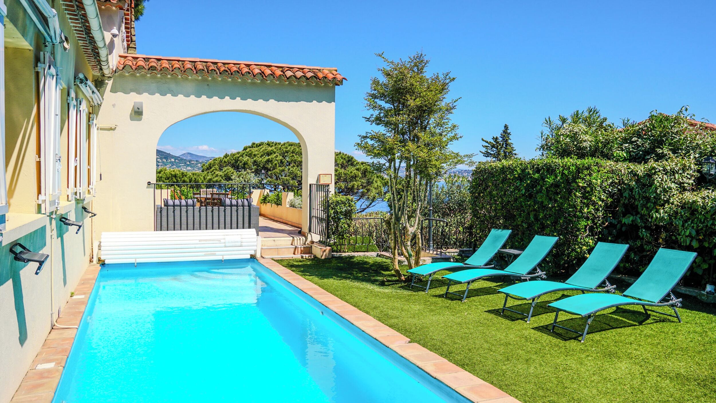 2 outdoor pools, open 7:30 AM to 11:00 PM, pool umbrellas, sun loungers