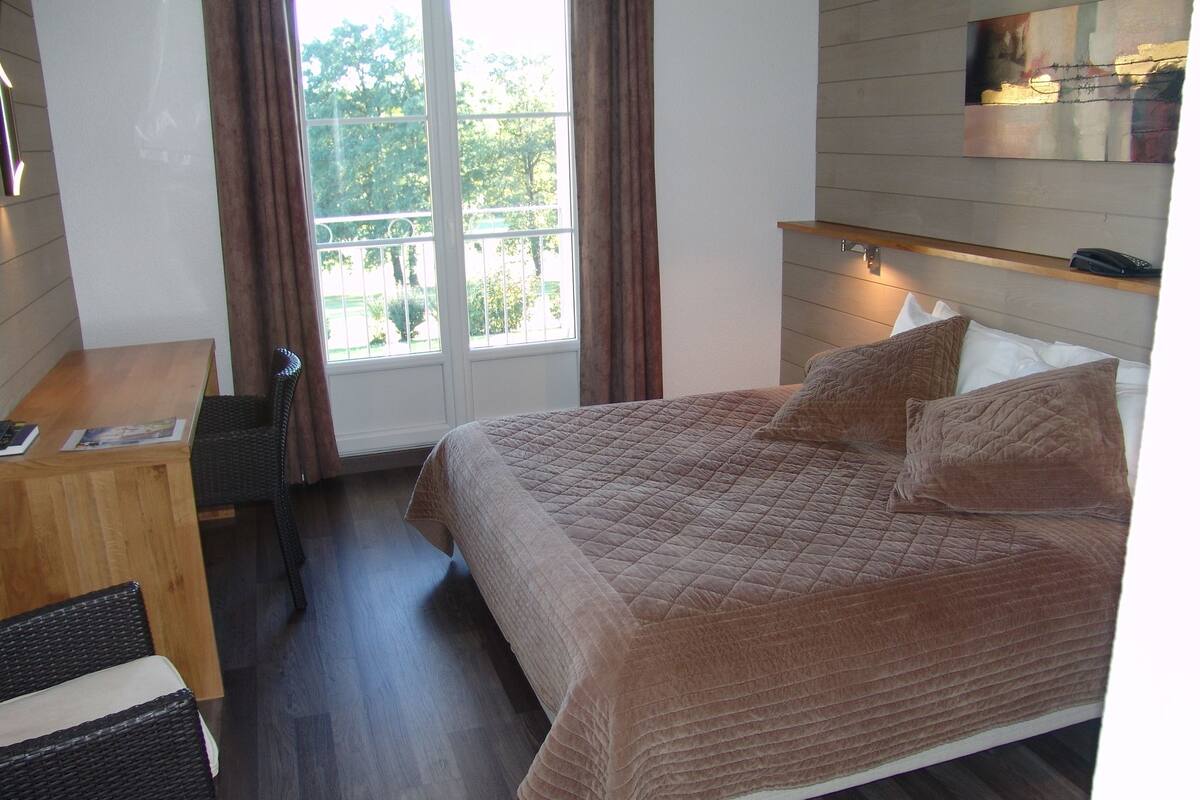 premium bedding, desk, blackout curtains, soundproofing