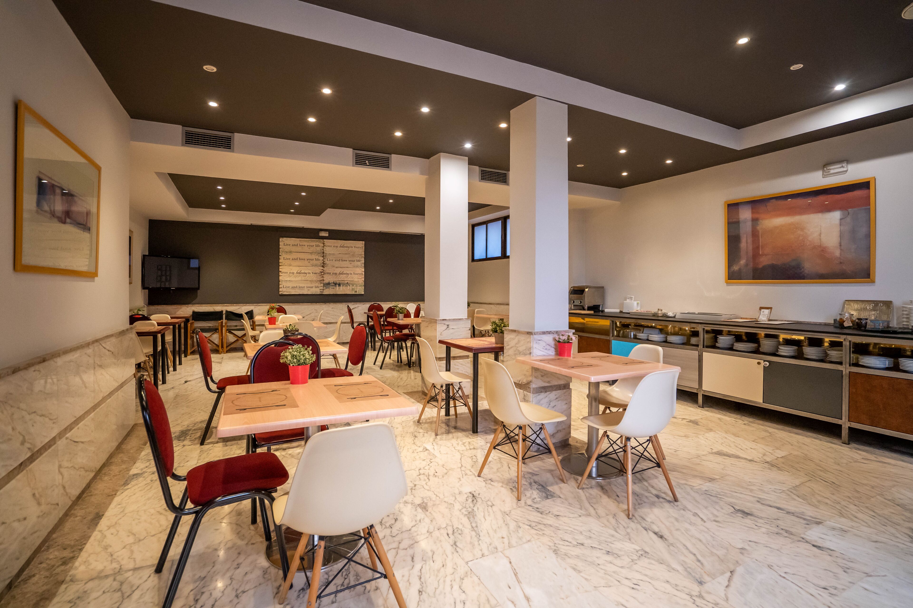 Daily buffet breakfast (EUR 12 per person)