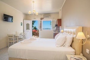 Studio, Sea View, Ground Floor (for 3) | Down comforters, in-room safe, soundproofing, iron/ironing board