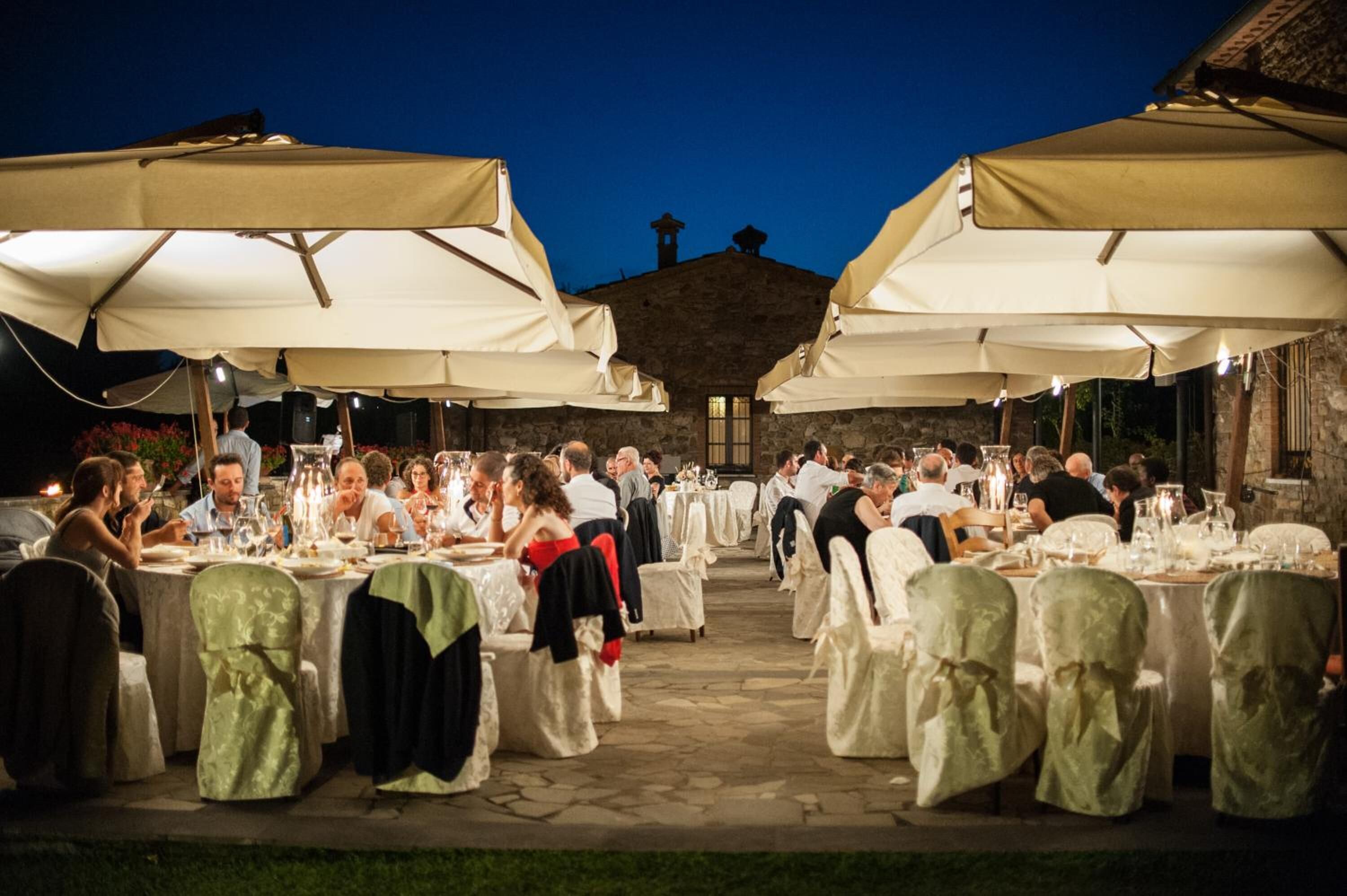 Área externa para banquete