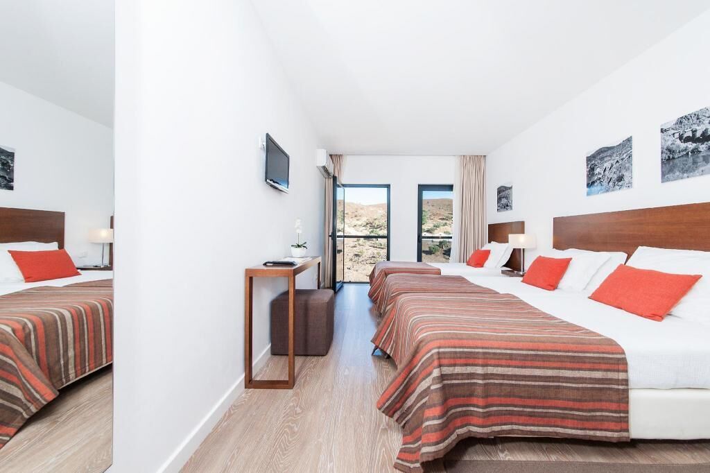 Down duvets, desk, blackout curtains, soundproofing