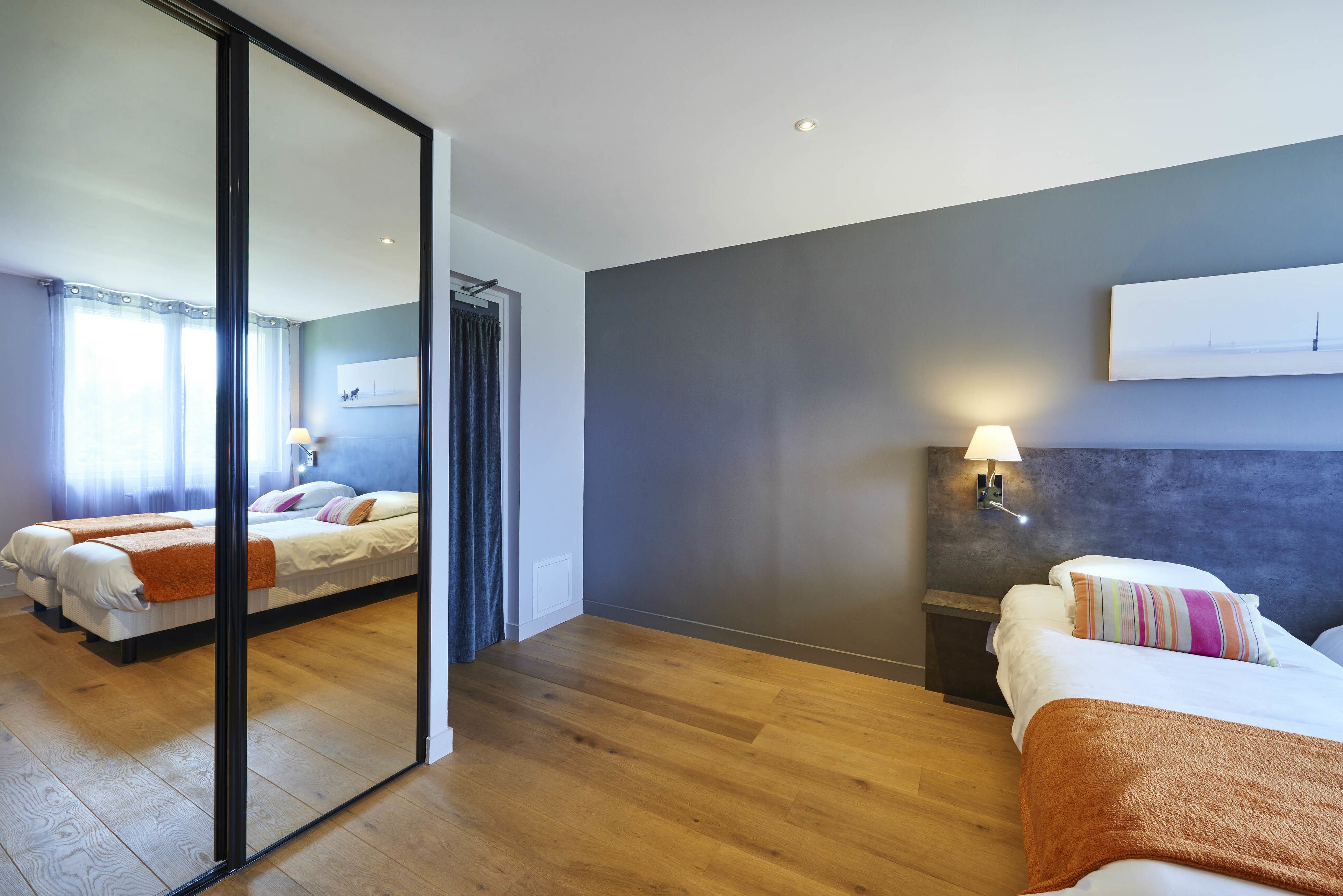 cozy quadruple room | in-room safe, desk, soundproofing, free cots/infant beds