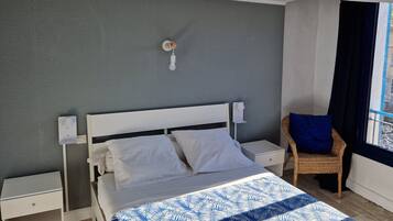 Individually decorated, individually furnished, desk, blackout drapes