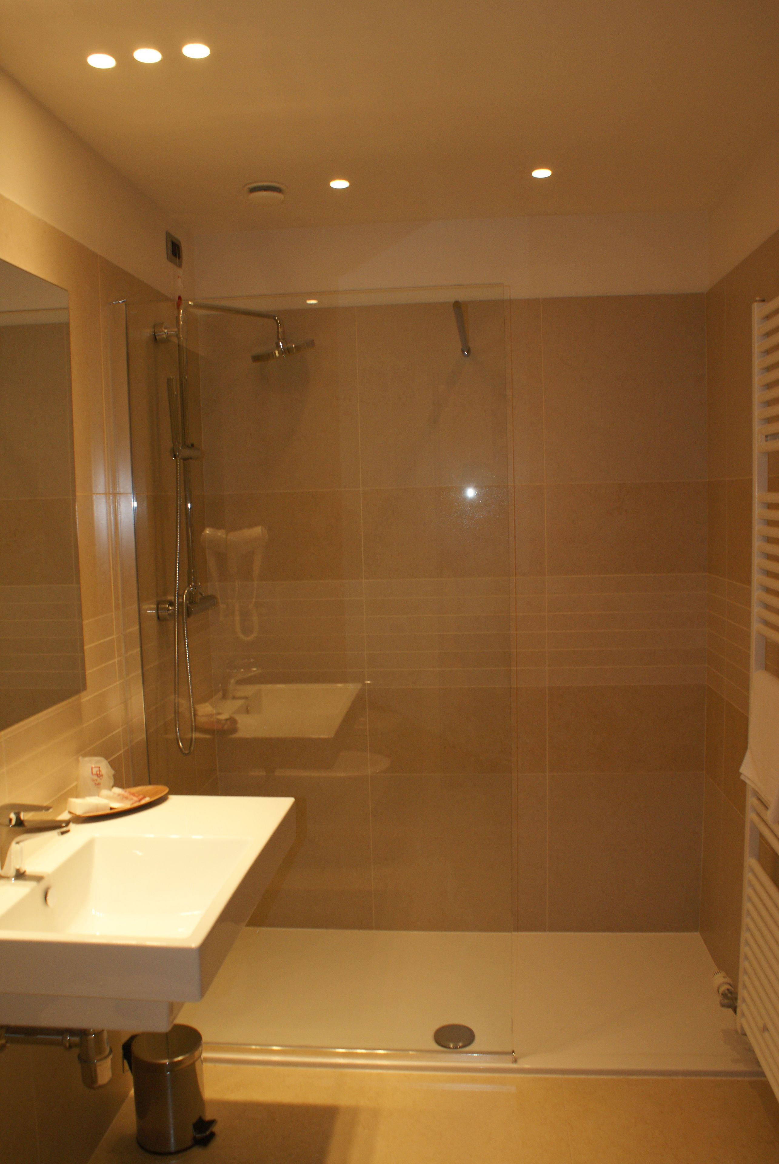 shower, free toiletries, hair dryer, bidet