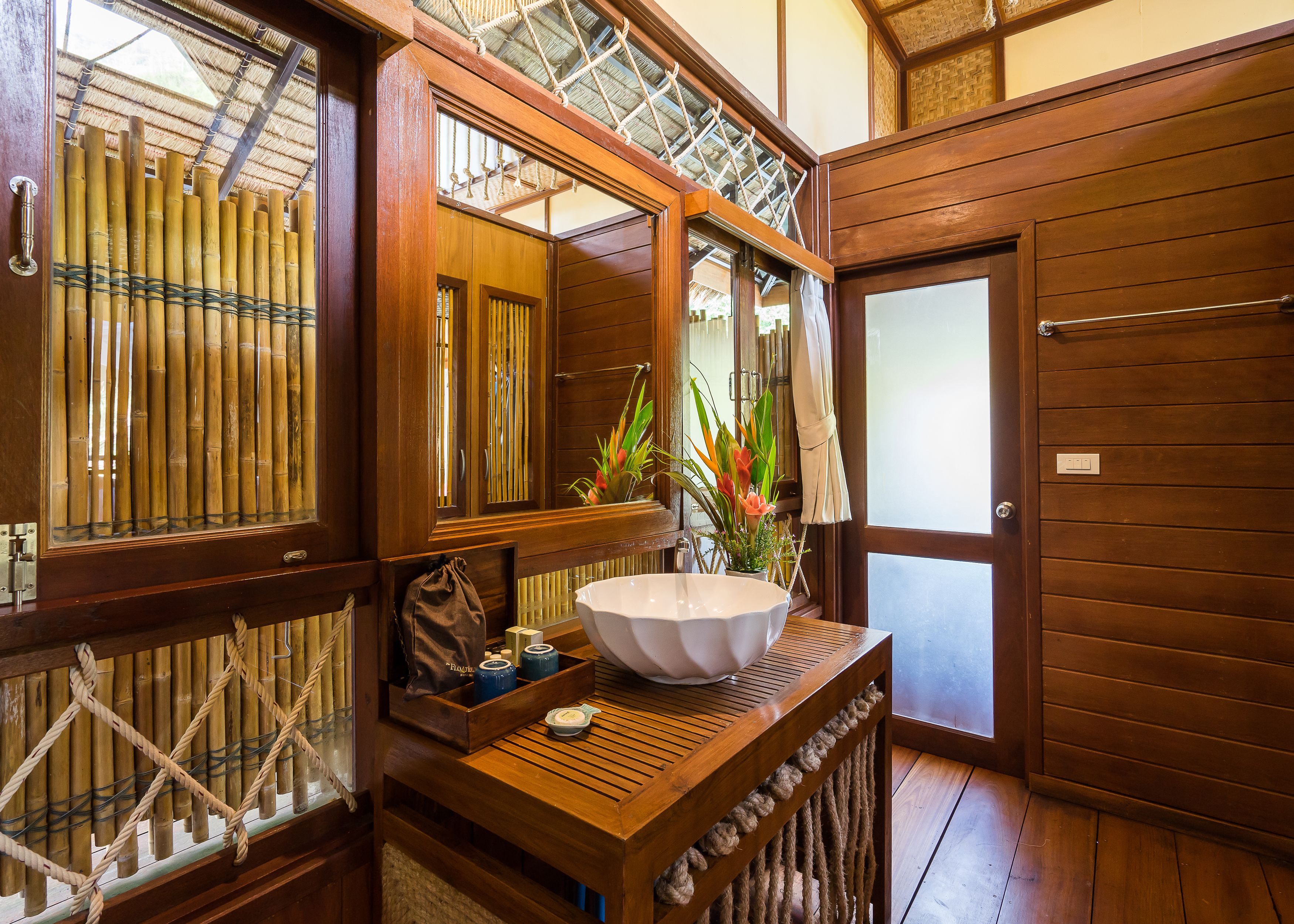 shower, rainfall showerhead, designer toiletries, hair dryer