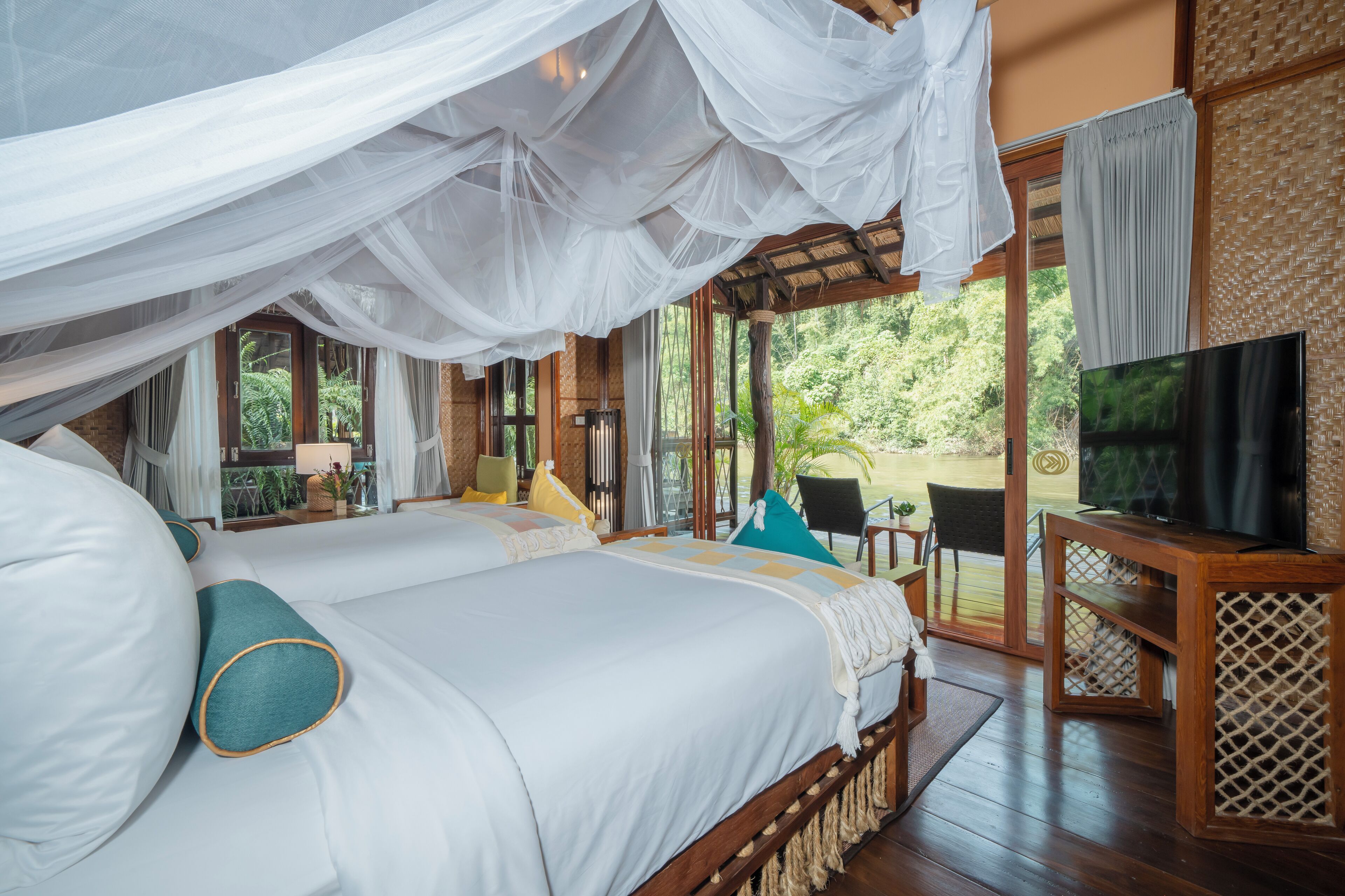 Villa (Floating with Breakfast) | 1 dormitorio, ropa de cama de alta calidad, minibar y caja fuerte