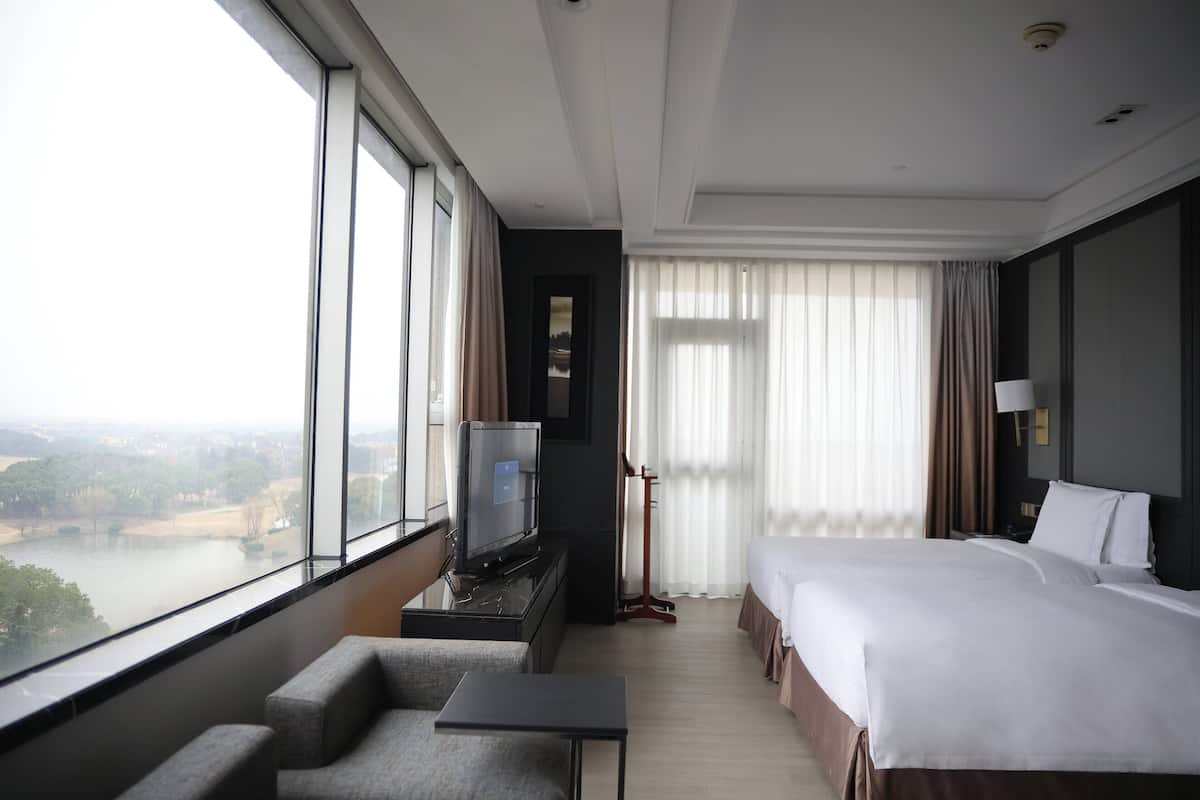 1 chambre, literie hypoallergénique, couette en duvet, minibar