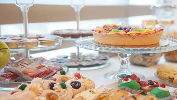 Daily buffet breakfast (EUR 8 per person)