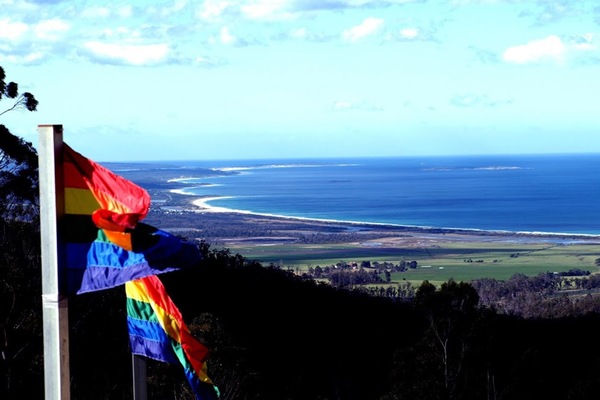 Classic-Chalet, 1 Queen-Bett, Meerblick | Terrasse/Patio