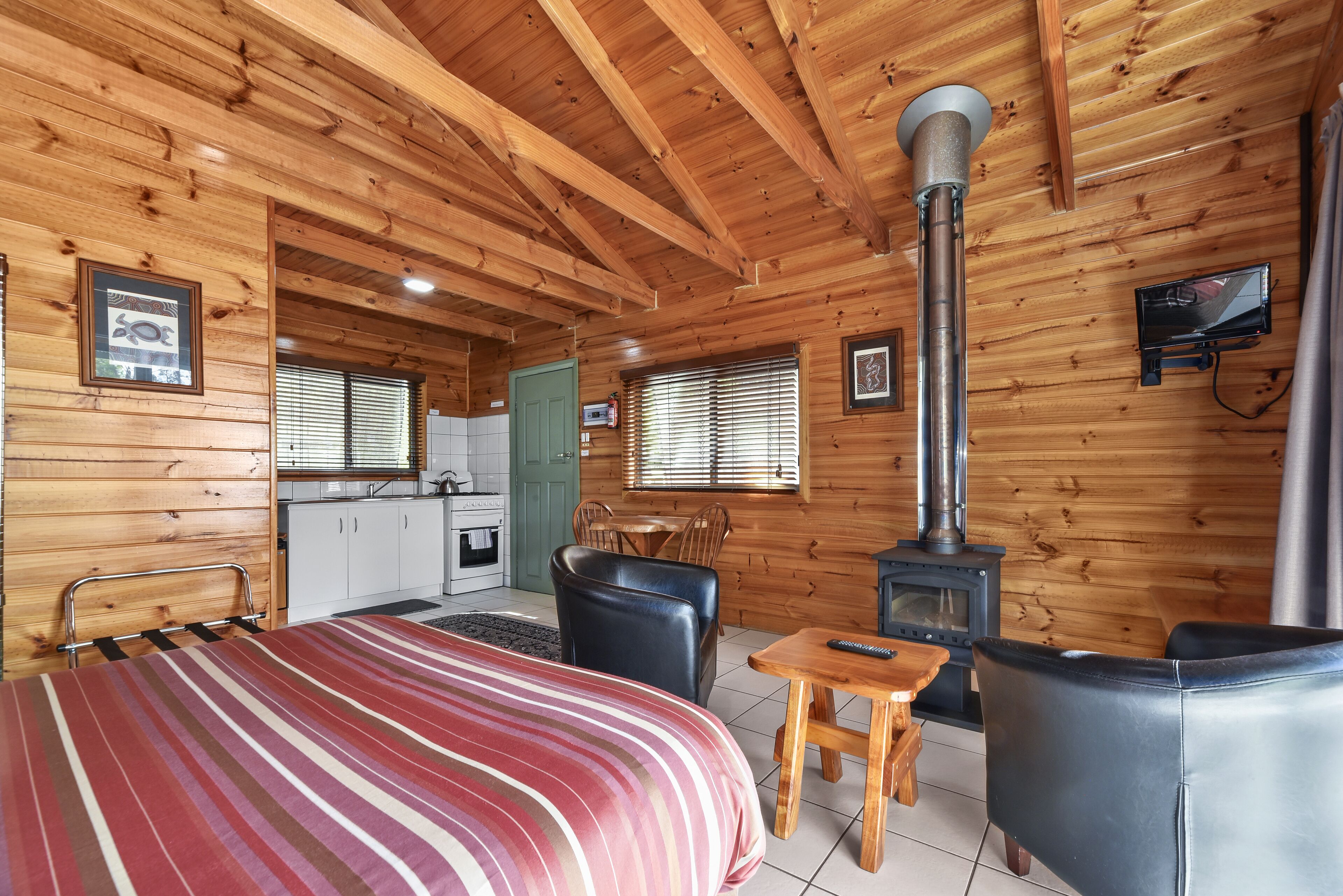 Chalet Classic, 1 letto queen, vista oceano | Cucina privata | Frigorifero, forno, piano cottura, tostapane