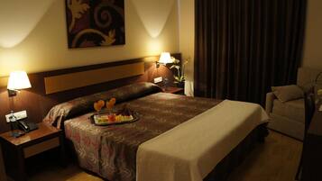 1 slaapkamer, luxe beddengoed, een kluis op de kamer, een bureau