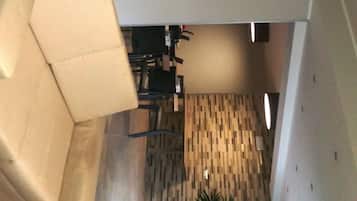 Siddeområde i lobbyen